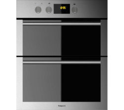 HOTPOINT DU4 541 IX Electric Built-under Double Oven - Black & Stainless Steel